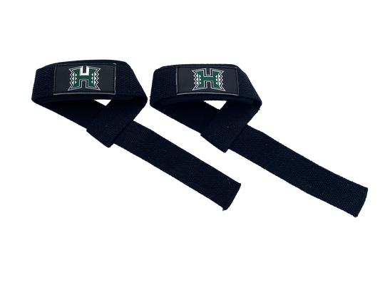 University of Hawaii logo with black straps