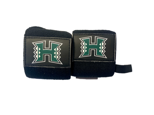 University of Hawaii logo 18" weightlifting wrist wraps