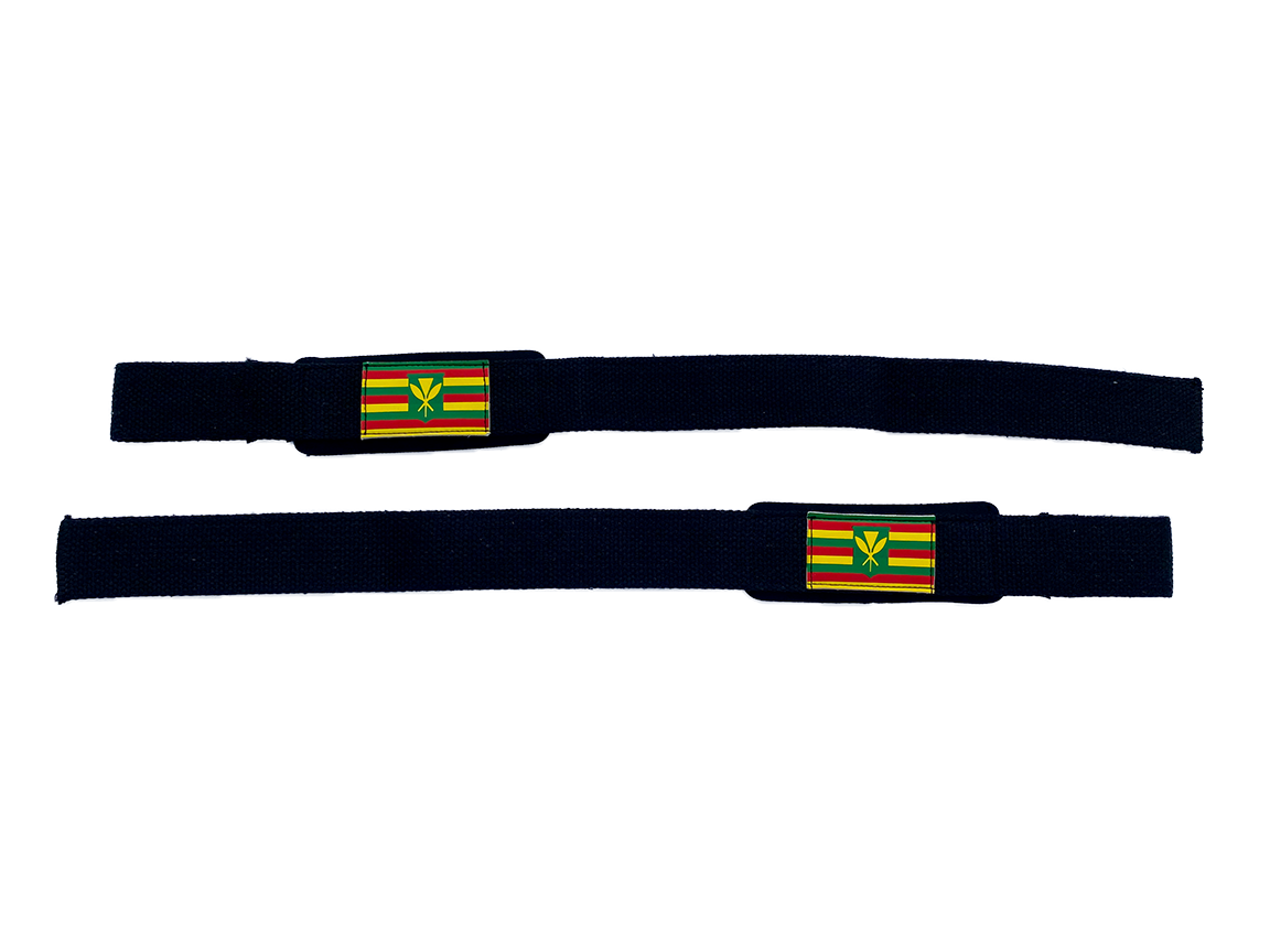 Kanaka Maoli flag with black straps