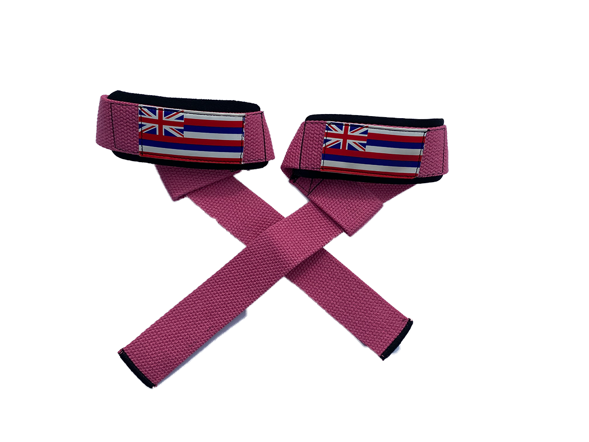 Hawaii flag with pink straps and silicon grip