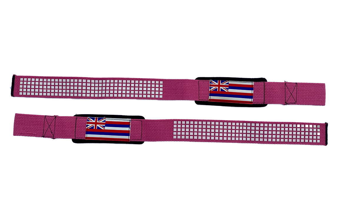 Hawaii flag with pink straps and silicon grip